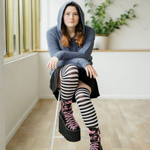 Load image into Gallery viewer, Adult Sensory Friendly Clothing Gender Neutral L/S Hooded T-Shirt