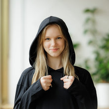 Load image into Gallery viewer, Adult Sensory Friendly Clothing Gender Neutral L/S Hooded T-Shirt