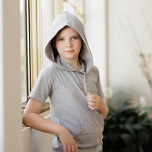 Load image into Gallery viewer, Child Sensory Friendly Clothing Gender Neutral S/S Hooded T-Shirt