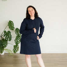 Load image into Gallery viewer, Adult Sensory Friendly Clothing Gender Neutral L/S Hooded Dress
